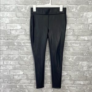 LOFT Black Faux Leather Leggings